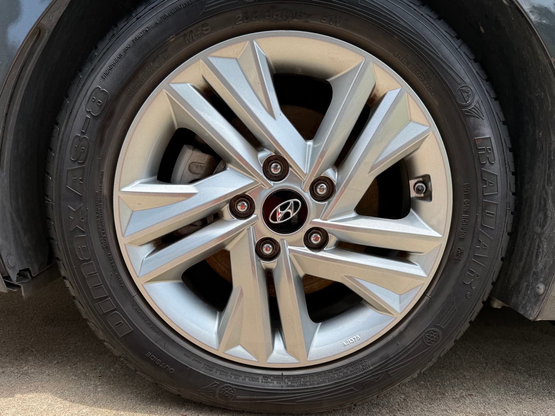 Clean wheel and tire after a detail